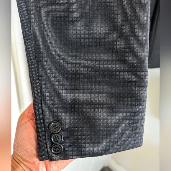 Boss by Hugo Boss Wool Sports Coat Jacket Blazer Academia Minimalist Preppy 46R - Picture 5 of 10